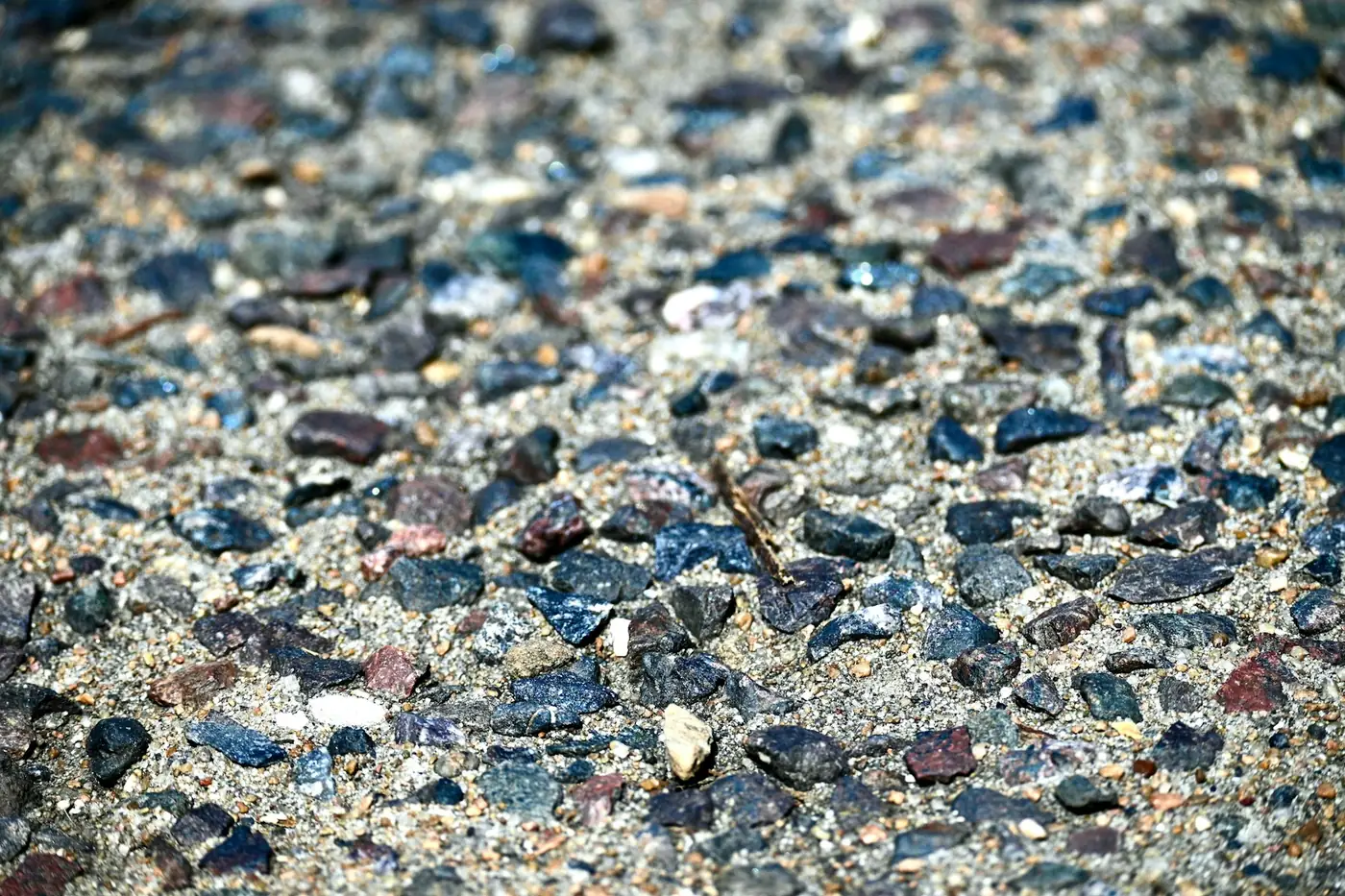 Exposed aggregate concrete texture used for decorative driveways in Bloomfield Hills, MI